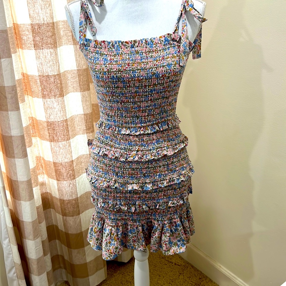 Storia Smocked Floral Sundress